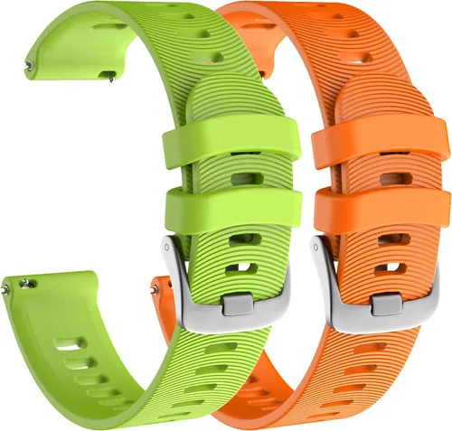 Vista 20 de ISABAKE - Correa de reloj de 0.787 in para Garmin Forerunner 245 645/Vivoactive 3/Venu Sq Negro