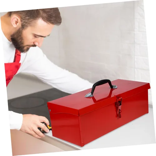 Vista 6 de DOITOOL Caja de herramientas de hoja, caja de herramientas de estaño, caja de herramientas de tractor, caja de herramientas para el automóvil, caja