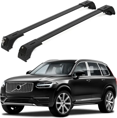Vista 11 de ERKUL Barras transversales para techo de alta resistencia de 220 libras para Volvo XC40 2019-2026 Monturas metálicas sólidas Barras