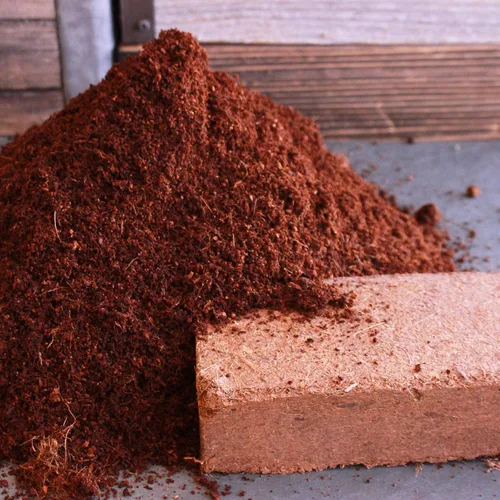 Vista 4 de Minute Soil Plus Brick - Medio de cultivo de fibra de coco comprimida modificada NPK - 1 ladrillo = 1.5 galones de tierra para macetas - Jardinería