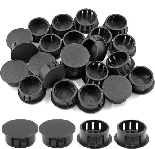 Vista 11 de 30 tapones blancos para agujeros – Tapones de plástico tipo empotrado de 1-1/4 pulgadas (1.260 in) a presión en tubo de orificio de bloqueo