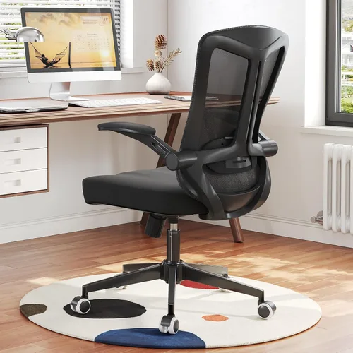Vista 14 de Silla de oficina (01BLACK)