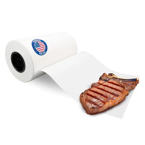 Vista 18 de Papel de carnicero negro de 18 x 2160 pulgadas (180 pies) – Rollo de papel de carnicero natural hecho en Estados Unidos para carne y pescado, sin
