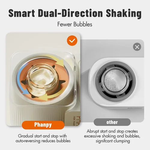 Vista 4 de Phanpy SmartSwirl - Calentador de botellas sin agua, patentado con bolsa de aire para protección de nutrientes, mezcla inteligente de doble