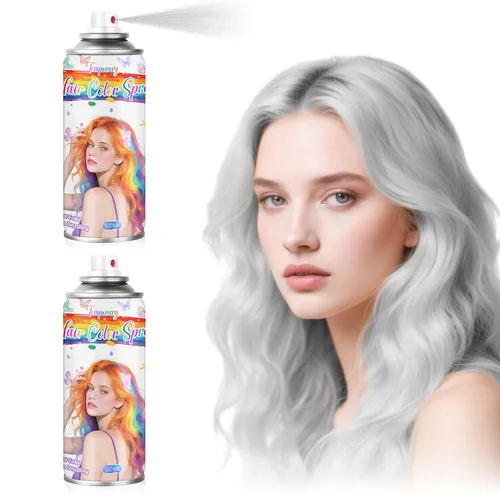 Vista 15 de Spray de color rojo temporal para el cabello para mujeres, tinte