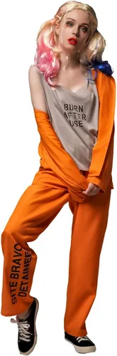 Vista 2 de Disfraz de uniforme de prisionero genial para mujer