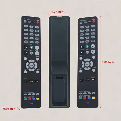 Vista 5 de RC-1228 Sub RC-1227 RC-1217 RC-1218 RC-1192 Remoto de repuesto para receptor AV de red integrada Denon AVR-X3600H AVR-X2600H AVR-S950H AVR-X3500H