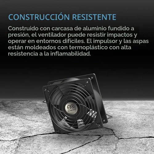 Vista 5 de AC Infinity AXIAL 8025, ventilador para magdalenas, 120 V CA 3.150 in x 0.984 in de alta velocidad, certificado UL para proyectos de escape