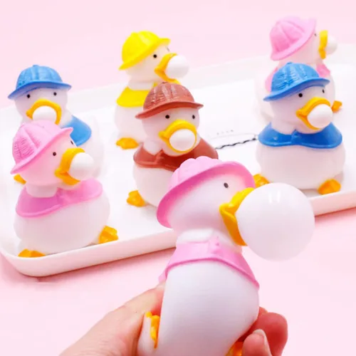 Vista 5 de 12 piezas de patos para apretar la bola de burbujas, juguetes para aliviar el estrés para niños y adultos, juguetes sensoriales para apretar, 12