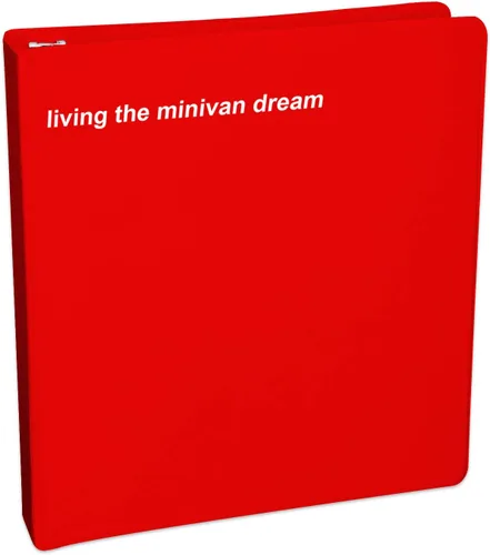 Vista 2 de Living The Minivan Dream - Calcomanía para computadora portátil de 8 pulgadas (Blanco)