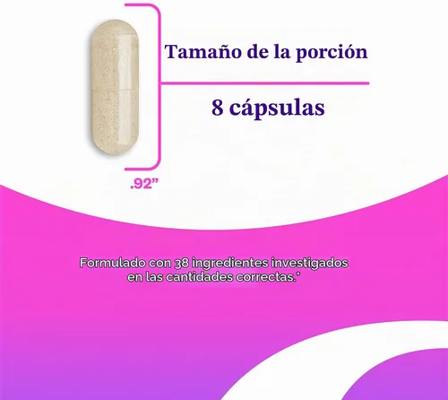 Vista 3 de Cápsulas Optimal Prenatal, sin hierro, fórmula médica, para mejorar la salud, 240 cápsulas vegetarianas