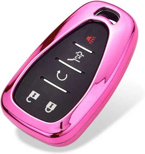 Vista 5 de Royalfox 3, 4, 5, 6 botones, diamantes de imitación brillantes 3D femeninos, funda para llave inteligente remota para Chevy Chevrolet Malibu Camaro