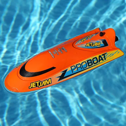 Vista 4 de Horizon Hobby Pro Boat RC Jet Jam V2 - Pilas de 12 pulgadas para transmisor no incluido, naranja PRB08031V2T1 Blanco