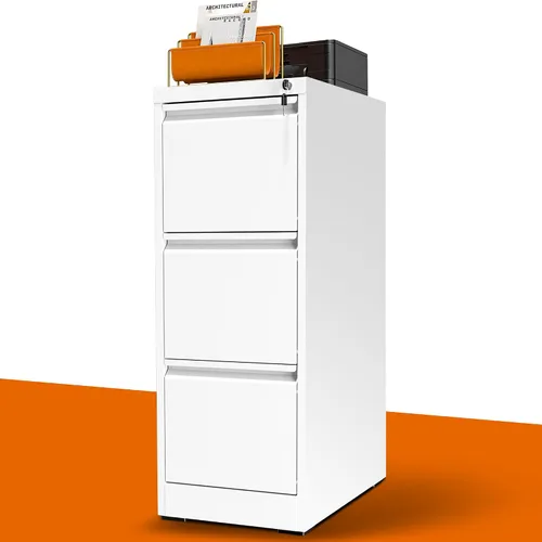 Vista 15 de Archivador de 2 cajones con cerradura, archivadores verticales de metal para oficina en casa, muebles de oficina para organización colgante, Negro