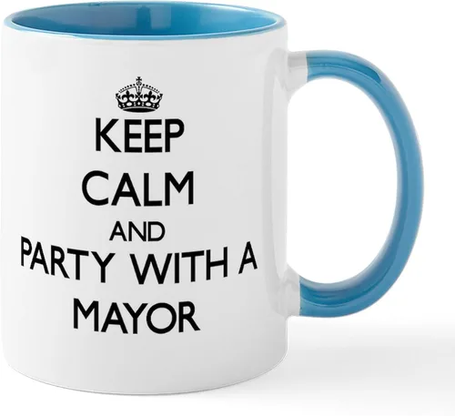 Vista 35 de CafePress I Love Mayor Mug Taza de café de cerámica de 11 oz (11.0 fl oz)
