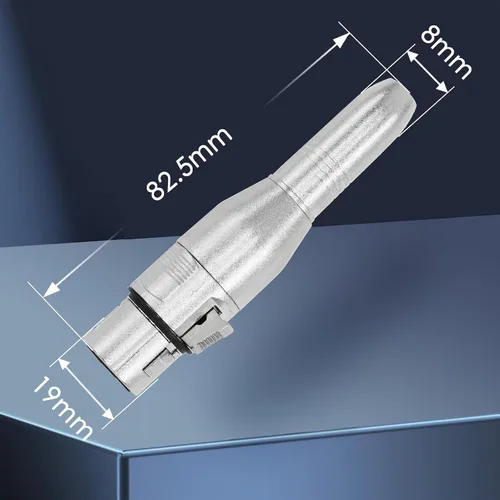 Vista 5 de XLR - Adaptador de audio hembra de 3 pines a 1/4 de pulgada y 0.250 in, adaptadores de conversión de grado profesional, cable de audio, cable