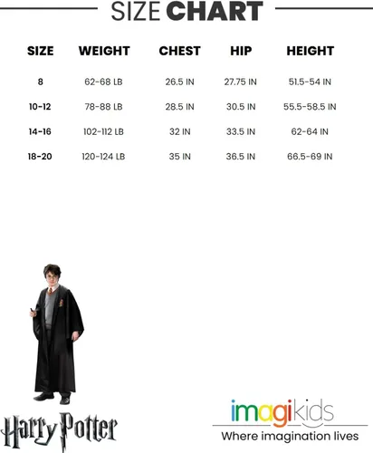 Vista 7 de Harry Potter Gryffindor - Disfraz de forro polar con cremallera para niño grande