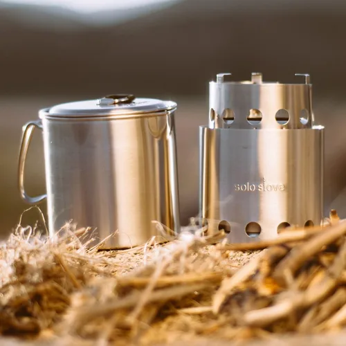 Vista 9 de Solo Stove & Pot 900 Combo: sistema de cocina a leña ultraliviana. Kit de cocina liviana para excursionismo, camping, supervivencia. Quema ramas,