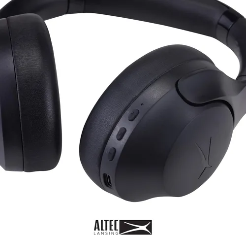 Vista 3 de Altec Lansing ComfortQ 2.0 - Auriculares Bluetooth inalámbricos con cancelación de ruido con batería de 50 horas, diseño plegable, asistente de voz