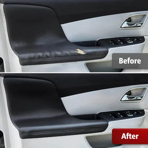 Vista 6 de KBH Cubierta de repuesto para reposabrazos de panel de puerta para Honda Odyssey 2011-2017, cuero de vinilo, reposabrazos de puerta de automóvil