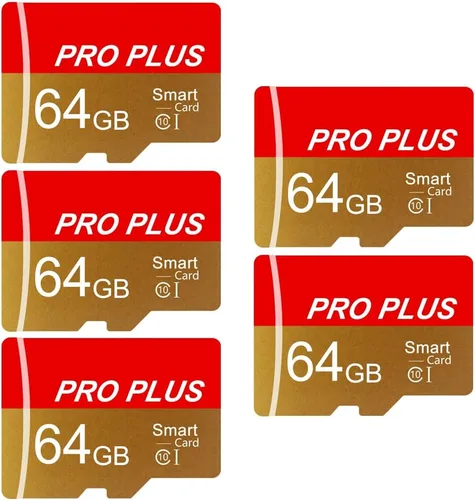 Vista 8 de Paquete de 3 tarjetas TF de 64 GB con adaptador, tarjeta de memoria de alta velocidad, tarjeta TF de memoria UHS-I C10 A1 para tableta/teléfono