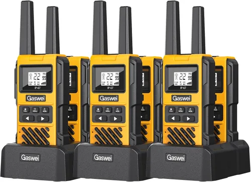 Vista 11 de Gaswei G1pro Walkie Talkie de largo alcance IP67 impermeable 22 canales