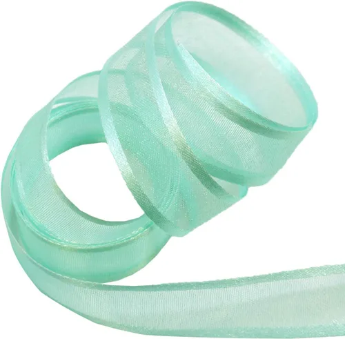 Vista 2 de Morex Ribbon Delight Sheer 5/8 pulgadas por 100 yardas, aguamarina
