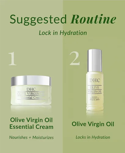 Vista 6 de DHC Crema esencial de aceite virgen de oliva, hidratante, promueve la elasticidad de la piel, radiante, sin fragancia ni colorantes, ideal para todo