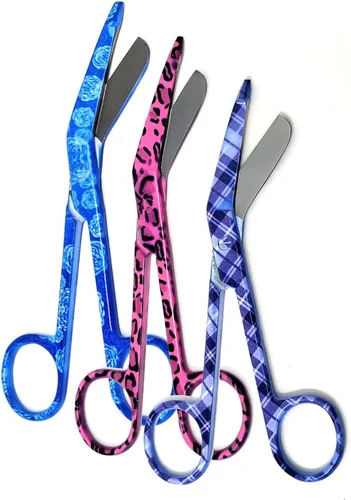 Vista 8 de Juego de 3 tijeras de vendaje para enfermera, médico, EMT Lister, 5.5 pulgadas, acero inoxidable, calidad premium, regalo ideal (PK1)