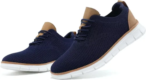 Vista 2 de Zapatos Oxford para hombre, ligeros, casuales, para caminar, zapatos de vestir, zapatos de moda, zapatos para caminar