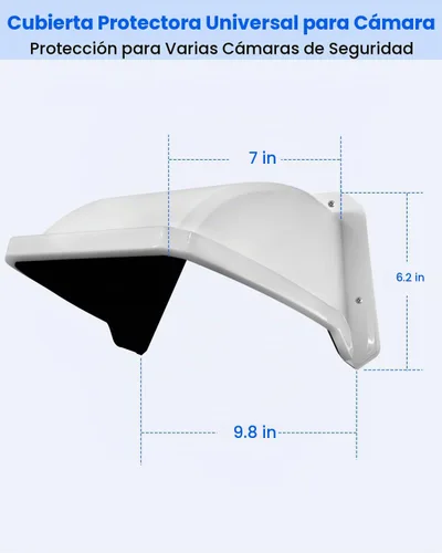 Vista 6 de Cámara de seguridad universal Sun Rain Cover Shield para cámara CCTV al