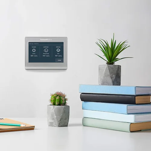 Vista 2 de Honeywell Home RTH9585WF1004 - Termostato de color inteligente Wi-Fi, 7 días programables, pantalla táctil, certificado Energy Star, compatible
