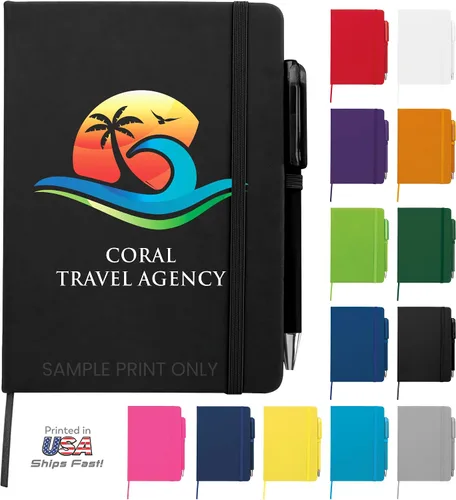 Vista 7 de Cuaderno Diario Personalizado – Cuaderno Personalizado de 5" x 7" (5 x 7 pulgadas) con Nombre, Texto o Logotipo – Diario Personalizado de 100