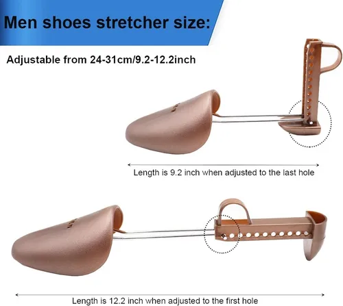 Vista 3 de 10 pares de plástico para zapatos de árbol moldeador para hombres