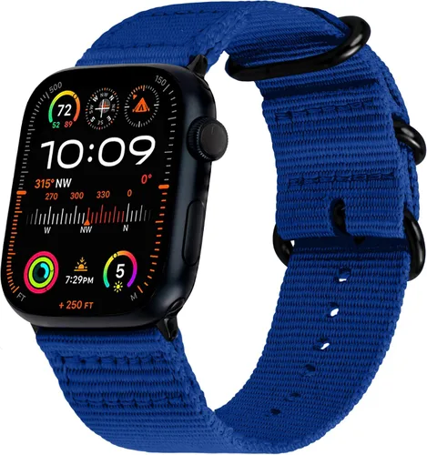 Vista 32 de Carterjett - Correa para Apple Watch 1.732 pulgadas, 1.654 pulgadas, 1.575 pulgadas, 1.496 pulgadas, nailon NATO, correas iWatch, mujeres y hombres