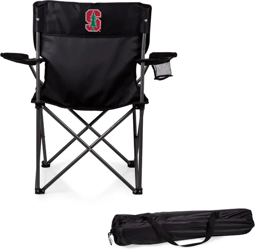 Vista 15 de PICNIC TIME NCAA PTZ - Silla de campamento, silla de picnic, silla de playa con bolsa de transporte (negro)