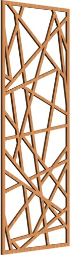 Vista 116 de Conway Paneles de pared decorativos de madera con calado, 9 3/8 pulgadas de ancho x 24 3/8 pulgadas de alto x 1/4 de alto, aliso
