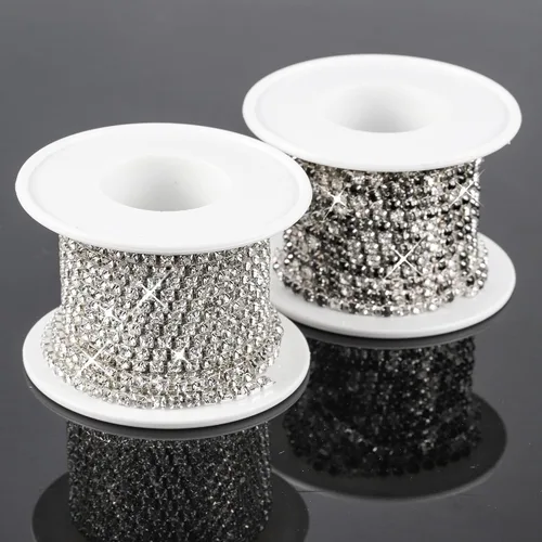 Vista 6 de 2 rollos de diamantes de imitación para decoración de ropa (0.118 in)