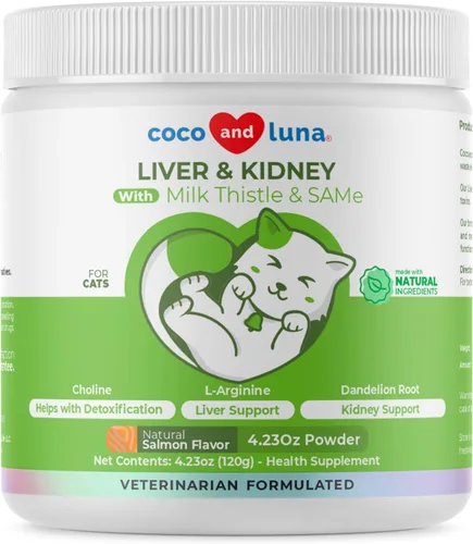 Vista 7 de Cardo mariano para perros - Apoyo hepático y renal - Soporte hepático con EPA y DHA - Desintoxicación - Suplemento hepático con colina y L-Arginina