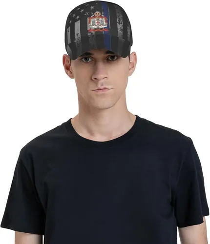Vista 7 de Knights Templar Coat of Arms Flag Cap Tucker Hat Adjustable Sports Baseball Caps5 Black