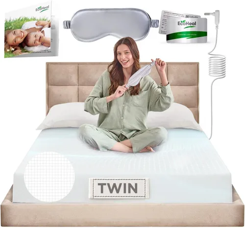 Vista 36 de Sábanas de Ajuste con Conexión a Tierra ECOHEAL Tamaño Queen con 12% Fibra de Plata & 4% Seda & 84% Algodón - Gris - Sábana Conectada a Tierra
