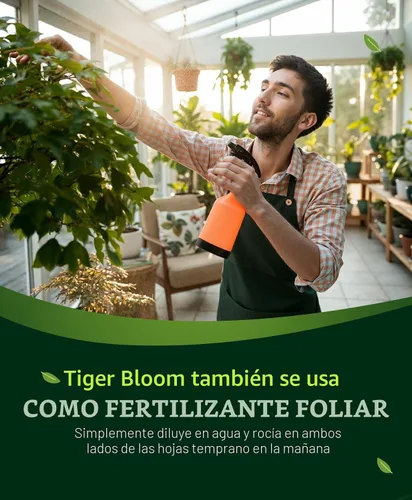 Vista 6 de FoxFarm - Concentrado de fertilizante líquido Tiger Bloom - Fórmula de acción rápida para un crecimiento vigoroso con fósforo - Fomenta
