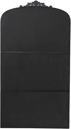 Vista 7 de A&B Home - Espejo de cuerpo completo, 66 x 36 pulgadas, espejo grande negro con marco de metal, espejo arqueado para colgar o apoyarse contra