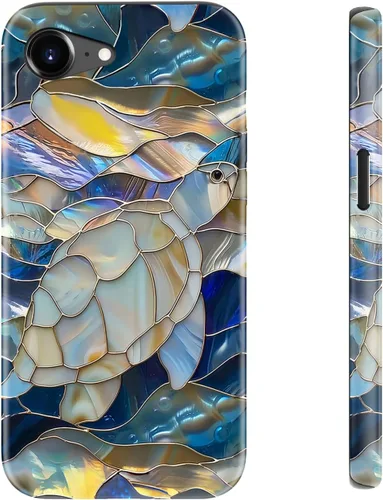 Vista 103 de LUHOURI Funda para iPhone 12 Mini, compatible con carga inalámbrica, doble capa, interior de silicona suave + carcasa exterior dura, bonito diseño
