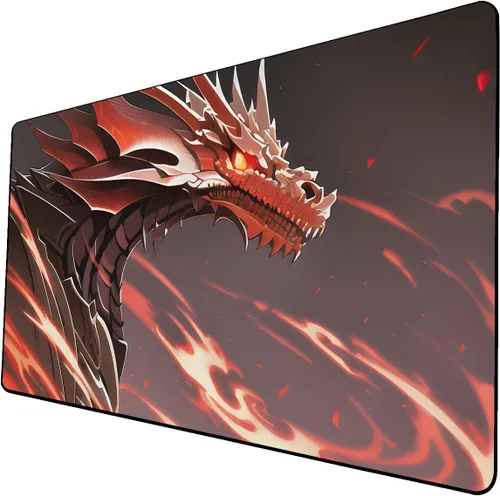 Vista 9 de Tapete de juego de cartas coleccionables AI Painting – Tapete de juego MTG con zonas, 24 x 14 pulgadas, tapete de juego MTG de alta calidad – El