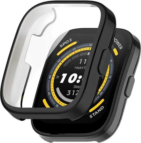 Vista 3 de Funda protectora compatible con Amazfit Bip 5 Smart Watch, funda de TPU suave y ultradelgada, protector de pantalla para reloj inteligente Amazfit