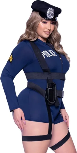 Vista 3 de Leg Avenue Womens 6 Pc Handcuff Hottie Cop Costume