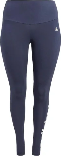 Vista 2 de adidas Leggings Essentials de cintura alta con logotipo para mujer