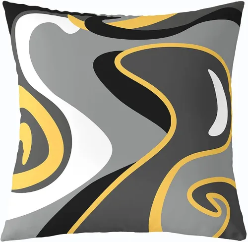 Vista 8 de Paquete de 4 fundas de almohada decorativas geométricas, juego de fundas de cojín cuadradas geométricas para sofá, dormitorio, sala de estar, línea