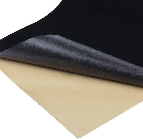 Vista 2 de Hojas de fieltro adhesivas de tela de terciopelo negro para arte y manualidades, joyero, forros de cajón, 2 unidades (17.3 x 39.3 pulgadas)